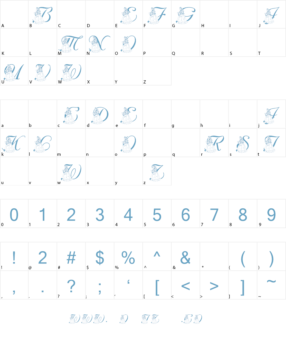 LMS For Princess Julie Font Character